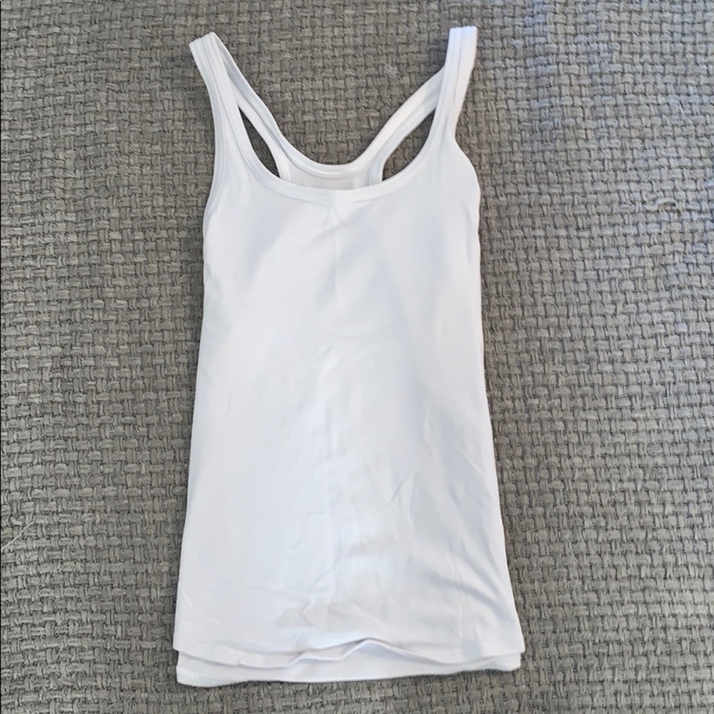 White Lululemon tank
